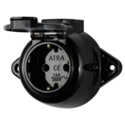 ANTIQUE GERMAN SOCKET WITH COVER 16А 250V IP44 BL