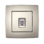 Elmark Πρίζα Τηλεφώνου (RJ11) Σαμπανιζέ Μεταλλιζέ – CITY (190262)