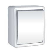 ΜΟΝΟΣ ΔΙΑΚΟΠΤΗΣ ΑΠΛΟΣ IP44 ΛΕΥΚΟΣ