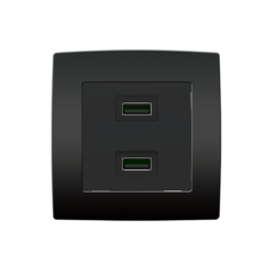 CITY ΔΙΠΛΗ ΠΡΙΖΑ USB ΑΝΘΡΑΚΙΤΗΣ