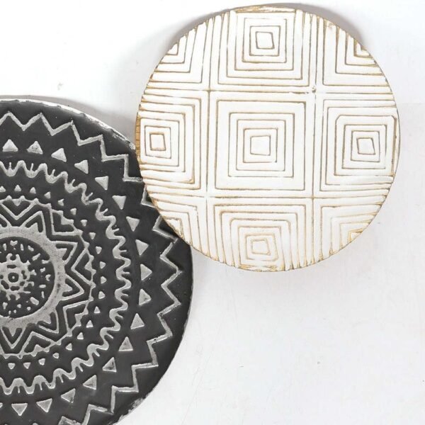 19435 Μεταλλικό Διακοσμητικό Τοίχου Spheres BL 65x4x45CM - Image 3