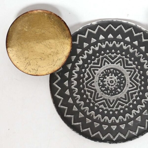 19435 Μεταλλικό Διακοσμητικό Τοίχου Spheres BL 65x4x45CM - Image 2