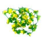 225cm Γιρλάντα Τεχνητό Φυτό με 40τμχ Τριαντάφυλλα (Μικρά) Κίτρινο - Image 2