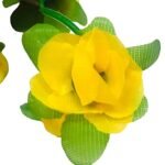 225cm Γιρλάντα Τεχνητό Φυτό με 40τμχ Τριαντάφυλλα (Μικρά) Κίτρινο - Image 3