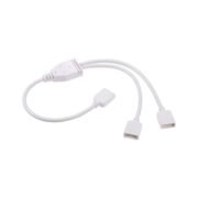 100099 Ταχυσύνδεσμος Τροφοδοσίας Διαχωριστής (Splitter) - 1 x Strip To 2 x Strip 4 PIN Female για Ένωση από 1xRGB σε 2xRGB Ταινίες LED Πλάτους 10mm