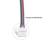 100061 Ταχυσύνδεσμος Τροφοδοσίας  - Strip To Power Connector 4 PIN Male για Ένωση 1 x RGB Ταινία LED Πλάτους 10mm - Image 3