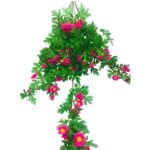 90cm Κρεμαστό Τεχνητό Φυτό Μαργαρίτα Φούξια - Image 3