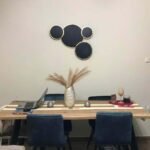 91242 Ξύλινο Διακοσμητικό Τοίχου Spheres BL 73x4x60CM - Image 2