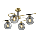 BILL ΠΟΛΥΦΩΤΟ 4XE14 ΜΑΥΡΟ MAT/ΜΠΡΟΝΖΕ