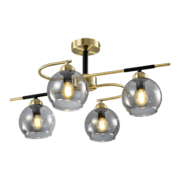 BILL ΠΟΛΥΦΩΤΟ 4XE14 ΜΑΥΡΟ MAT/ΜΠΡΟΝΖΕ