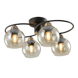 JAY ΠΟΛΥΦΩΤΟ 4XE27 ΜΑΥΡΟ/ΜΠΡΟΝΖΕ