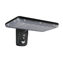 SOLAR WALL LAMP 15W IP65 WITH SENSOR, BLACK