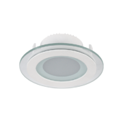 LED ΠΑΝΕΛ ΣΤΡΟΓΓΥΛΟ ΜΕ ΓΥΑΛΙ 6W 2700K