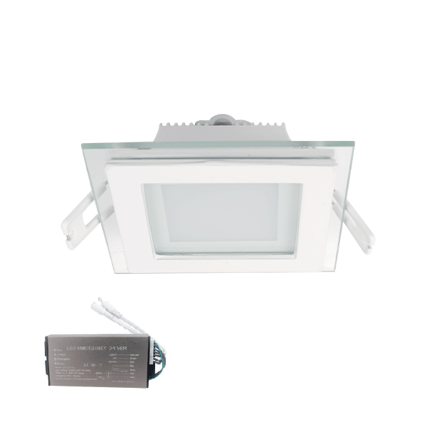 99LED644E-2 LED ΠΑΝΕΛ ΤΕΤΡΑΓΩΝΟ ΜΕ ΓΥΑΛΙ 18W 4000K+ ΚΙΤ ΑΣΦΑΛΕΙΑΣ - Image 1