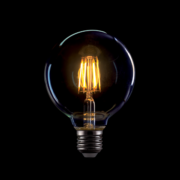 LED Vintage Bulb G80 8W E27 Dimmable Θερμό Λευκό (2700K) Smoked Glass