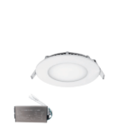 STELLAR LED ΠΑΝΕΛ ΣΤΡΟΓΓΥΛΟ ΧΩΝΕΥΤΟ 6W 4000K+ ΚΙΤ ΑΣΦΑΛΕΙΑΣ