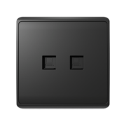 Elmark Πρίζα Δικτύου LONDON Διπλή RJ45 – Ανθρακί