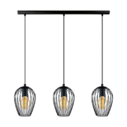 ADRIA ΚΡΕΜΑΣΤΟ ΦΩΤΙΣΤΙΚΟ 3XE27 ΜΑΥΡΟ