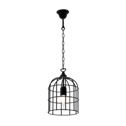 CAGE ΚΡΕΜΑΣΤΟ ΦΩΤΙΣΤΙΚΟ 1xE27 ΜΑΥΡΟ
