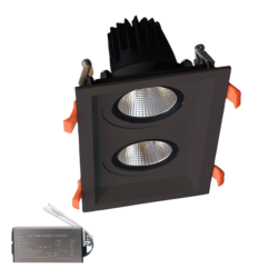 ΔΙΠΛΟ LED ΣΠΟΤ 2X15W 230V 4000K BL+ΚΙΤ ΚΙΤ ΑΣΦΑΛΕΙΑΣ