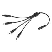 DC Καλώδιο Διακλάδωσης 1 Θηλυκό σε 4 Αρσενικά για Τροφοδοσία Κάμερας, LED Ταινίας, Routers – 12V/24V, 45cm