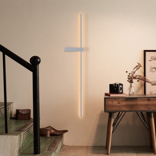 GB0111 LED Minimal Φωτιστικό Τοίχου 12W 60CM Λευκό - Image 2