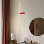 GB0111 LED Minimal Φωτιστικό Τοίχου 12W 60CM Κόκκινο - Image 2