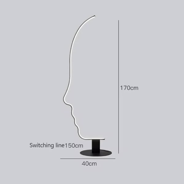 GB6611 Ombra Art Decoration Series Minimal Φωτιστικό Δαπέδου Dimmable 52W - Image 4