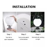 LED Αδιάβροχη Ηλιακή Μπάλα Κήπου D25 - Image 3