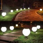 LED Αδιάβροχη Ηλιακή Μπάλα Κήπου D25 - Image 2