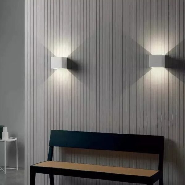 101369 ROTH Φωτιστικό Τοίχου Up & Down LED 2x6W – Θερμό Λευκό 3000K | Απλίκα Εσωτερικού & Εξωτερικού Χώρου IP44 - Image 4