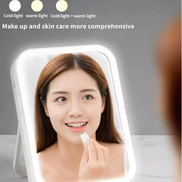 LED Επαναφορτιζόμενος Φωτιζόμενος Καθρέφτης Μακιγιάζ - Image 3