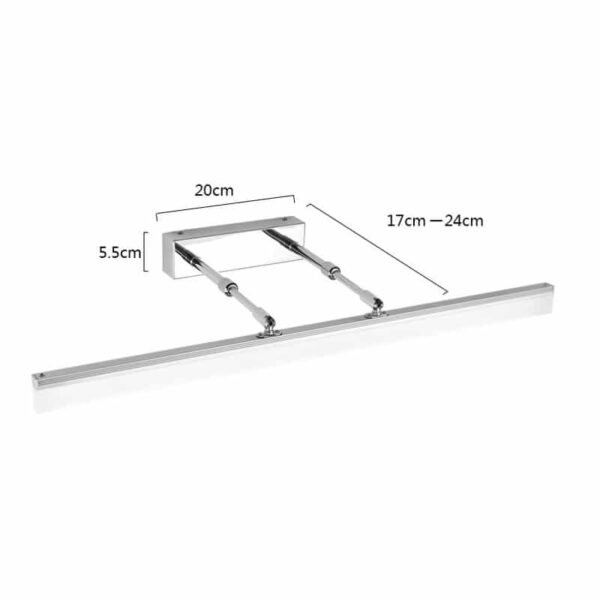 100934 LED Ρυθμιζόμενο Φωτιστικό Λουτρού 16W 80cm 4000K - Image 4
