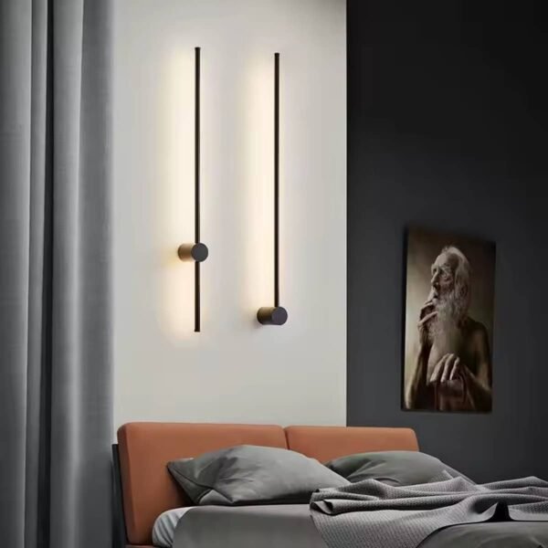 100090-C DISON Φωτιστικό Τοίχου/Απλίκα Ράβδος (Stick) 12W Θερμό Λευκό 3000Κ Μ60 x Π9.5 x Υ9.5cm Dimmable + ON/OFF - Image 3