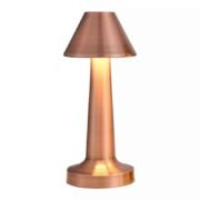 Liam LED Επιτραπέζιο Φωτιστικό Μπαταρίας 3W Καφέ