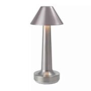 Liam LED Επιτραπέζιο Φωτιστικό Μπαταρίας 3W Χρώμιο