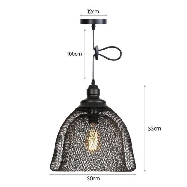 Luster Κρεμαστό Φωτιστικό 1ΧΕ27 Μεταλλικό - Image 3