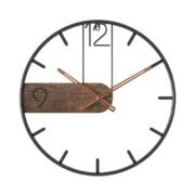 MAORI-W Μεταλλικό Ρολόι Τοίχου 53cm