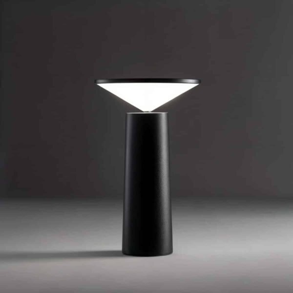 101285 Mushroom Πορτατίφ 3W επαναφορτιζόμενο Μαύρο IP20 14X14X19cm - Image 3