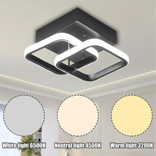 Oliya-B Μεταλλικό Φωτιστικό Οροφής 40Watt CCT μέσω διακόπτη - Image 4