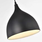 100014BL PEAR Κρεμαστό Φωτιστικό Οροφής Μονόφωτο 1xE27 Μεταλλικό Μαύρο Καμπάνα Φ17 x Υ18cm - Image 3