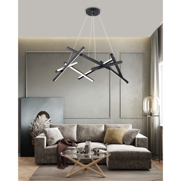 Prisma Πολυέλαιος Οροφής LED Dimmable CCT 80W D72 με Χειριστήριο - Μοντέρνος LED Φωτισμός Οροφής - Image 3