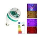 RGB Λαμπτήρας LED E27 Περιστρεφόμενος 9Watt με εφέ ήχου - Image 2