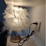 101433 Roma-Β Mini Feather Επιτραπέζιο Φωτιστικό με πούπουλο 1ΧΕ27 D23 Ροζ - Image 4