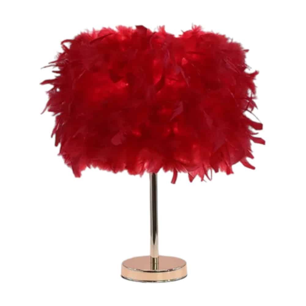 Roma-Β-Mini-Feather-Επιτραπέζιο-Φωτιστικό-με-πούπουλο-1ΧΕ27-D16-5 101433 Roma-Β Mini Feather Επιτραπέζιο Φωτιστικό με πούπουλο 1ΧΕ27 D23 Κόκκινο - Image 1