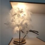 101433 Roma-Β Mini Feather Επιτραπέζιο Φωτιστικό με πούπουλο 1ΧΕ27 D23 Ροζ - Image 3