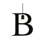 100151-B ALPHABET Μοντέρνο Κρεμαστό Φωτιστικό Οροφής Μονόφωτο 1xE27 Μαύρο Μεταλλικό Φιγούρα B Φ32 x Υ38cm