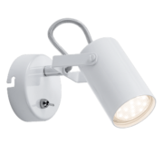 IZZY ΣΠΟΤ 1xGU10 ΛΕΥΚΟ ΜΕ ΔΙΑΚΟΠΤΗ