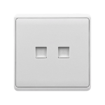 Elmark Πρίζα Δικτύου LONDON Διπλή RJ45 – Λευκή