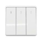 LONDON THREE BUTTONS ONE WAY SWITCH WHITE